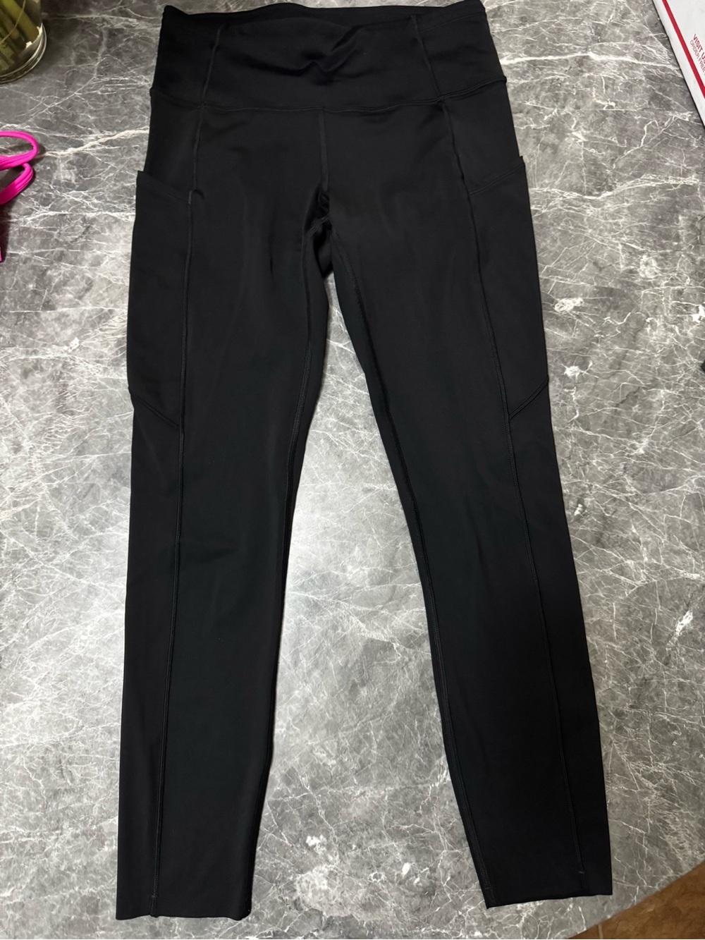 lululemon athletica Black Fast & Free 7/8 leggings